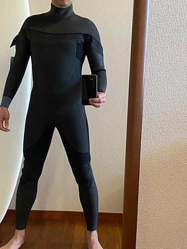 Amazon.co.jp: FELLOW Men's Semi-Dry Wet Suit, Long Chest Zipper